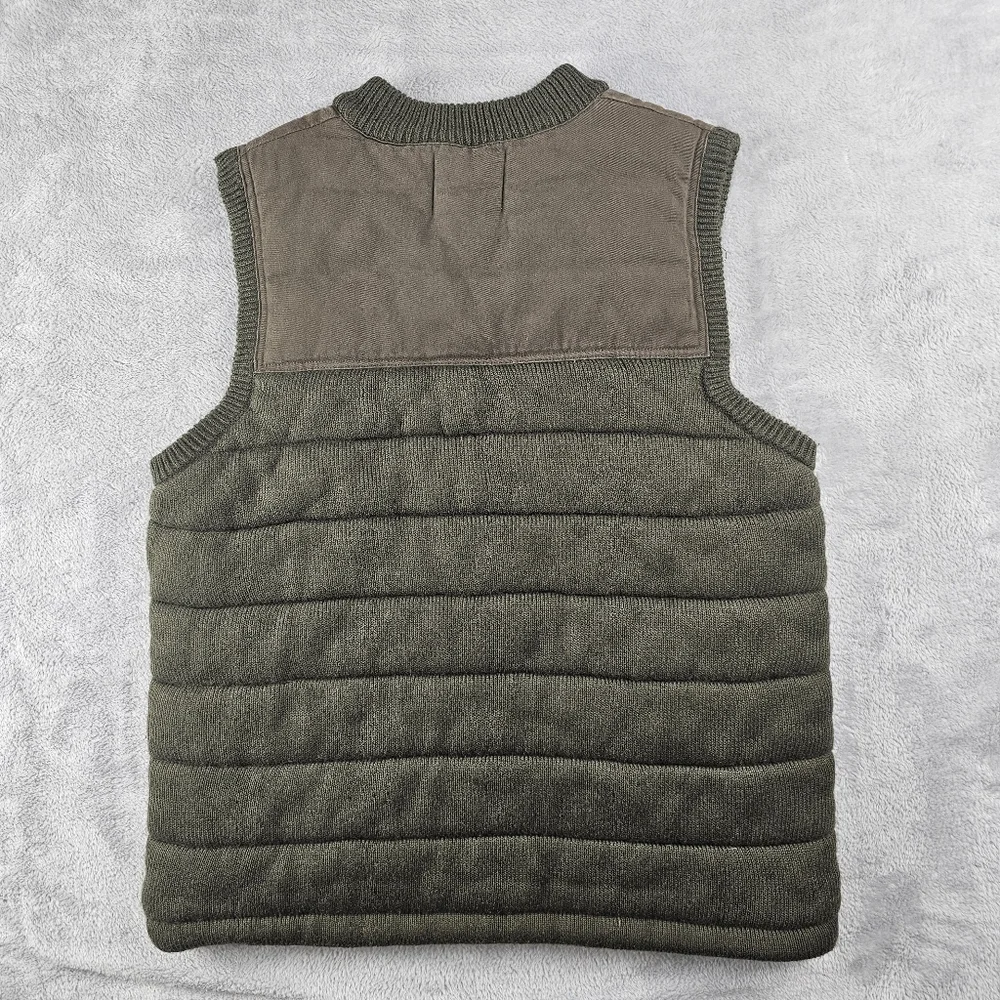Zara Kids Zip Up Knitted Vest Size 11-12 Years Green